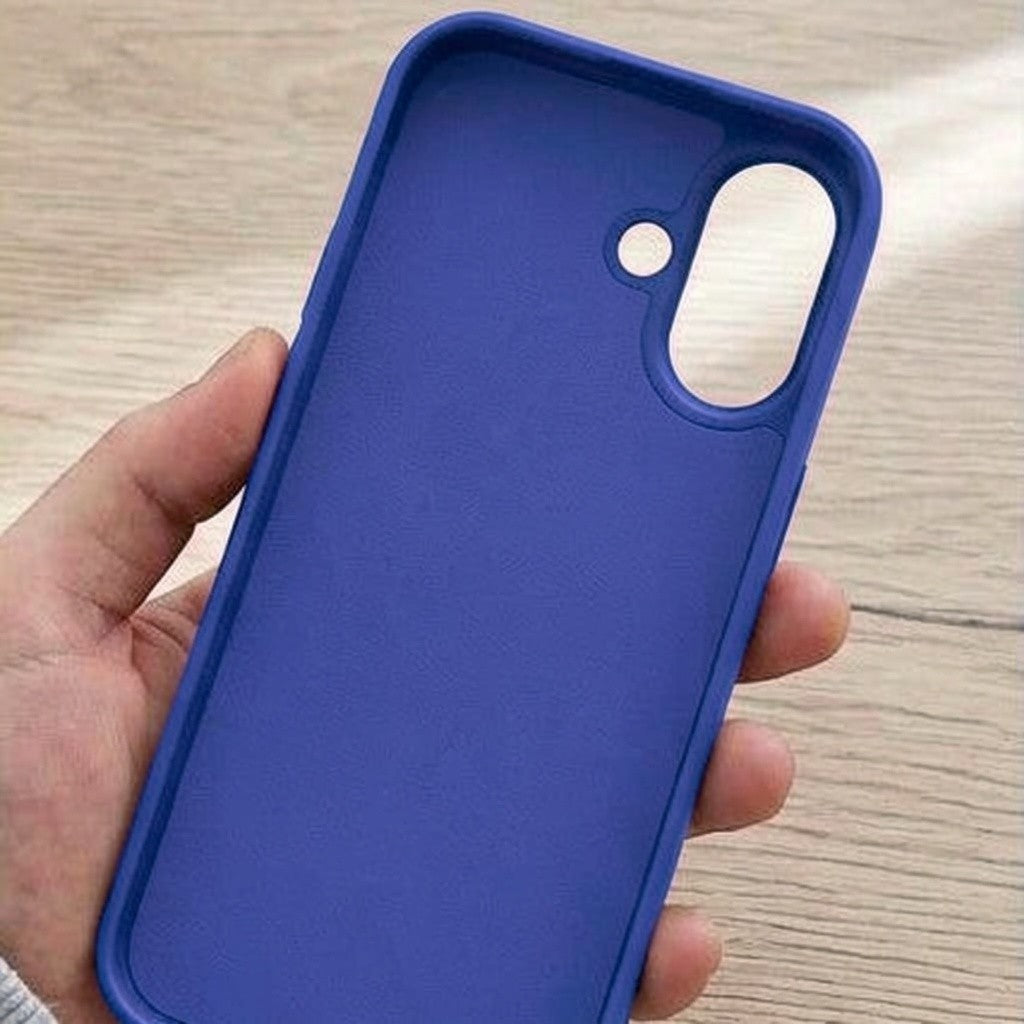 digitaley.co Fuchsia silicone phone case with velvet interior and camera protection.