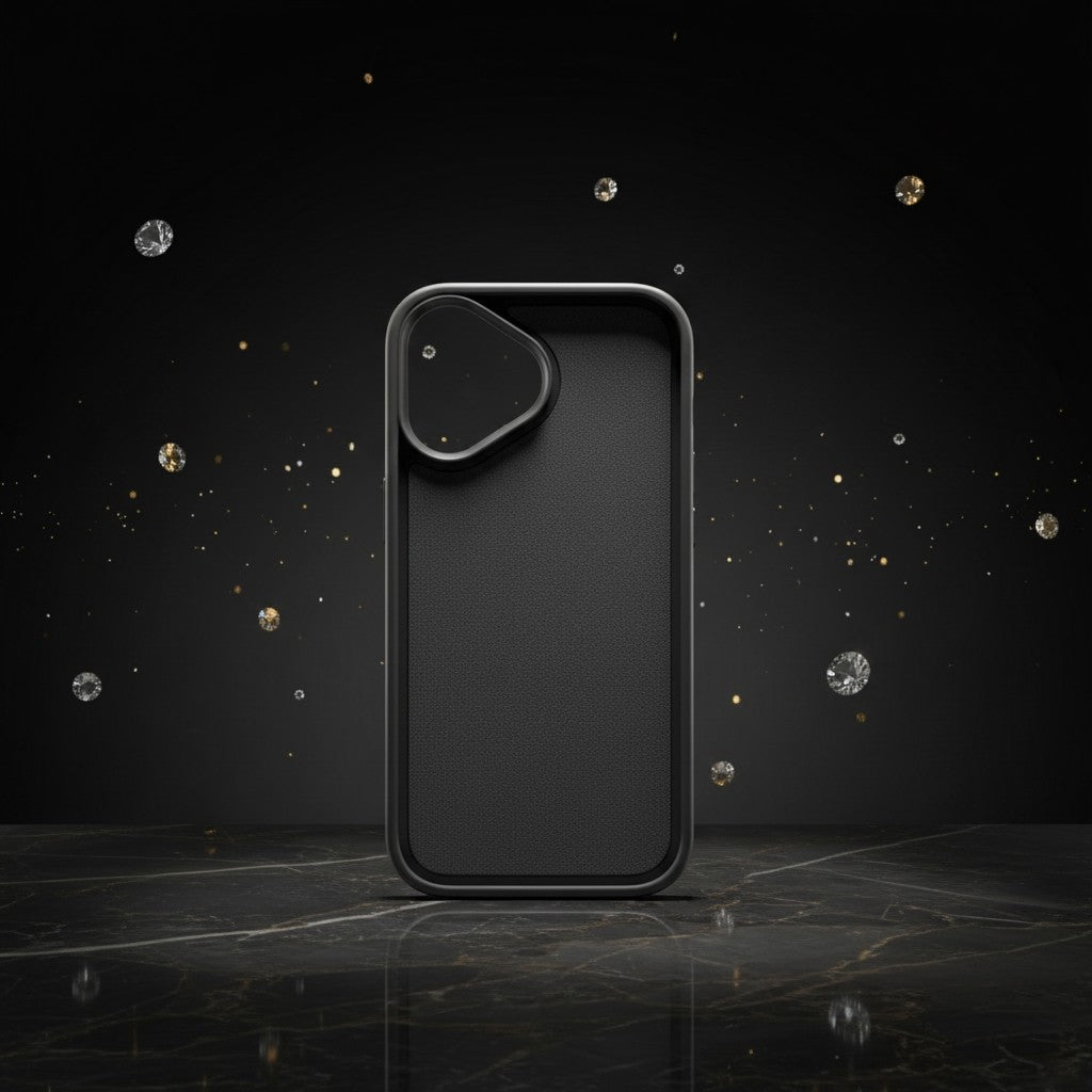 digitaley.co dark grey iPhone case with textured interior and reinforced edges