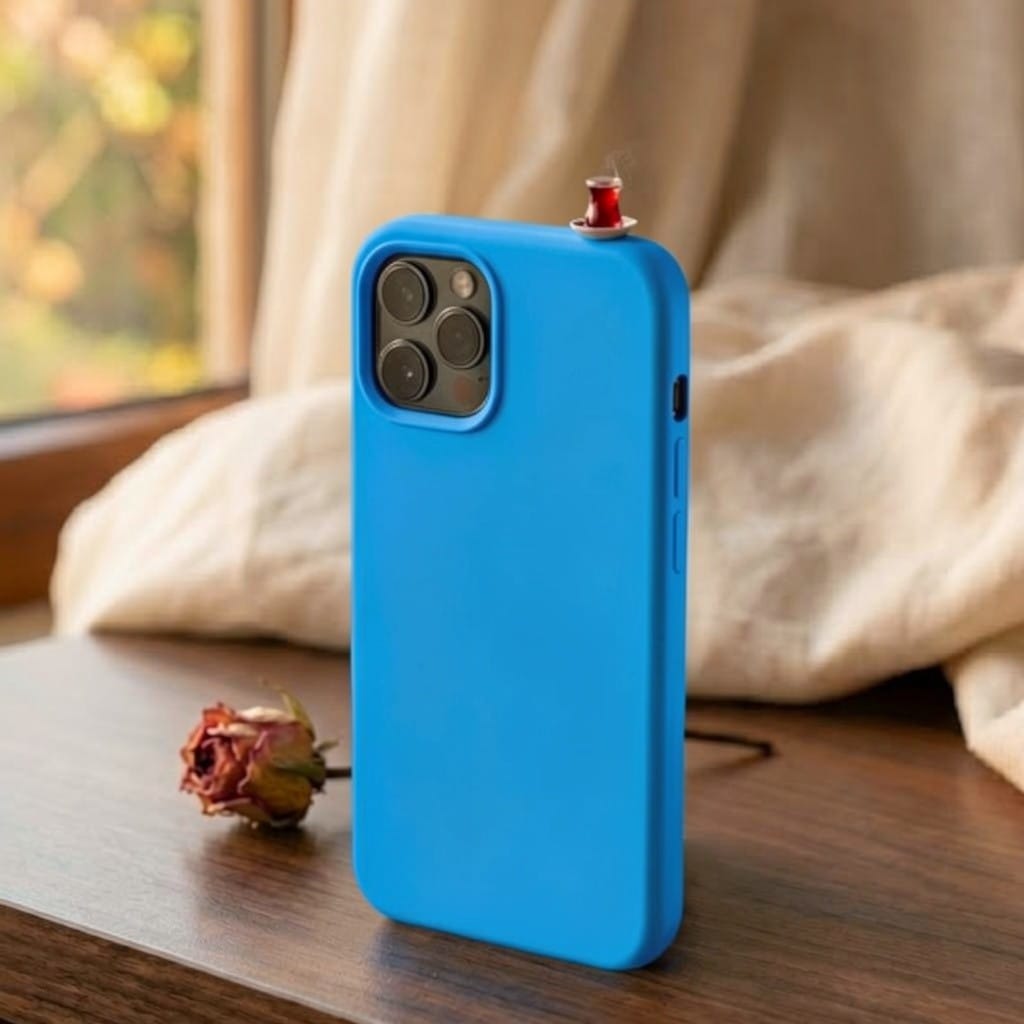 3D Miniature Turkish Tea Silicone Case – Aesthetic "Tea-Spirit" Edition for iPhone