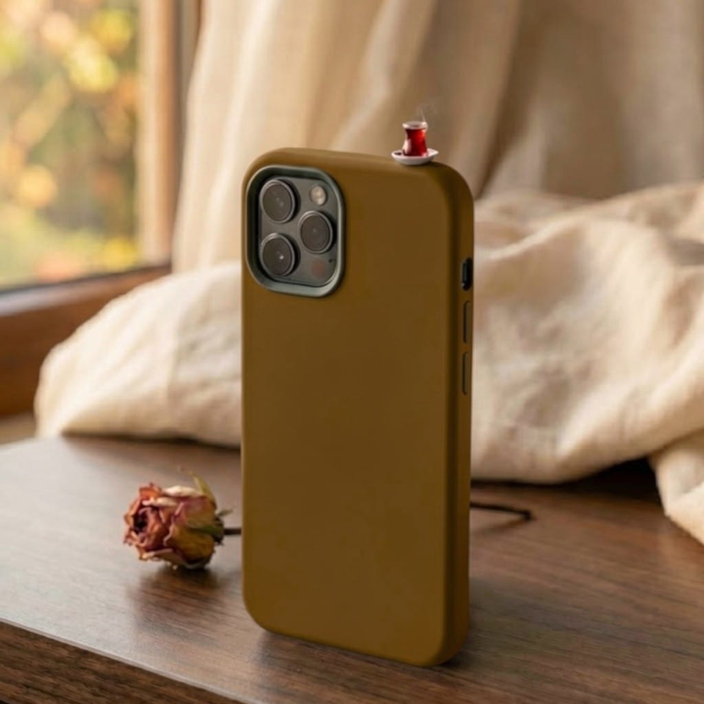 3D Miniature Turkish Tea Silicone Case – Aesthetic "Tea-Spirit" Edition for iPhone