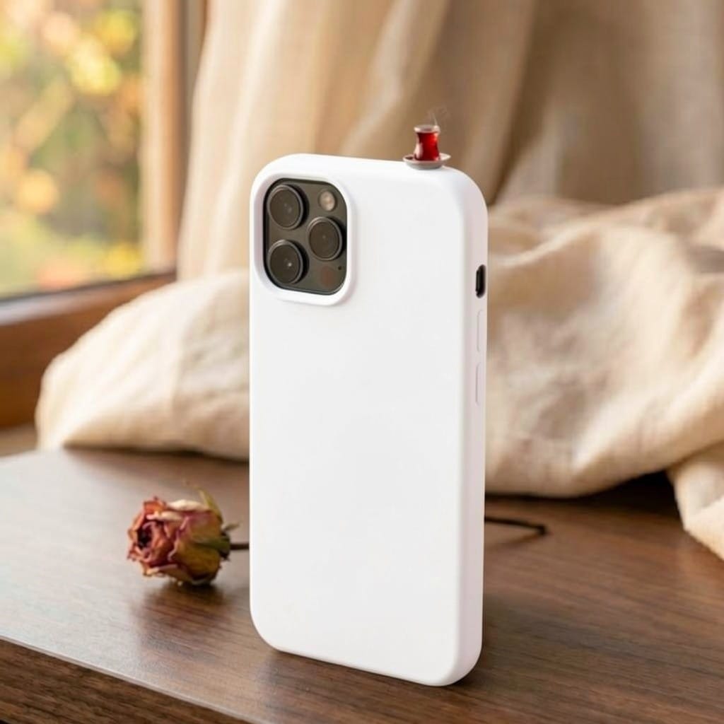 3D Miniature Turkish Tea Silicone Case – Aesthetic "Tea-Spirit" Edition for iPhone