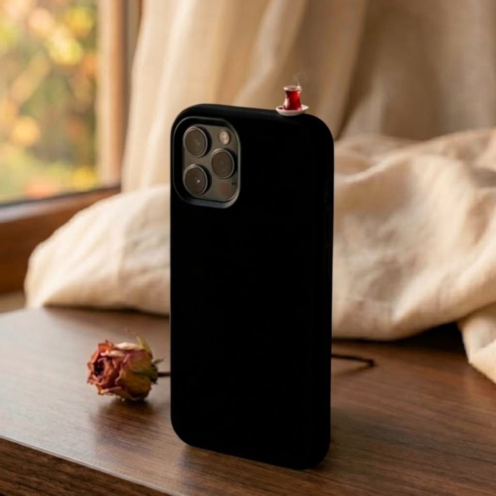 3D Miniature Turkish Tea Silicone Case – Aesthetic "Tea-Spirit" Edition for iPhone